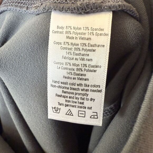 Alo Yoga Leggings Womens XS (2-4)‎ Gray High Waisted Moto Gym Running Athleisure - Picture 8 of 16